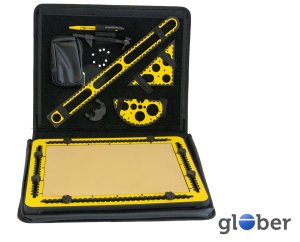Kunstleer etui met interieur
